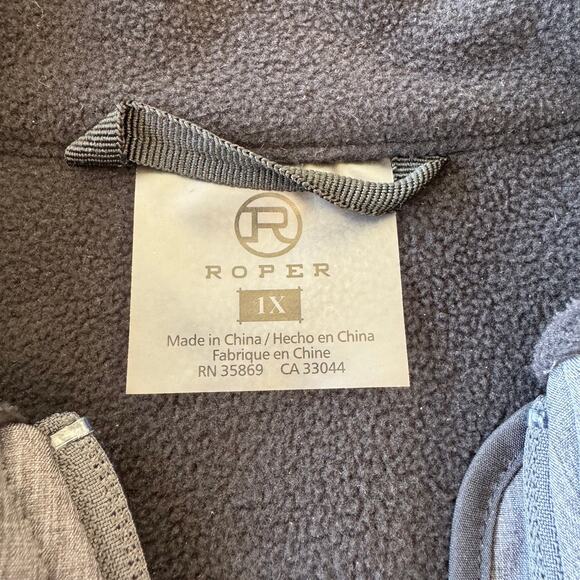 ROPER PCD Softshell Technical Jacket Women's Size 1X Wine Gray Western NWOT - Picture 12 of 14